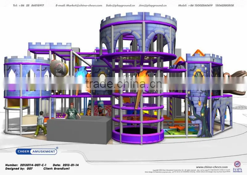 Cheer Amusement Castle themed indoor playground equipment