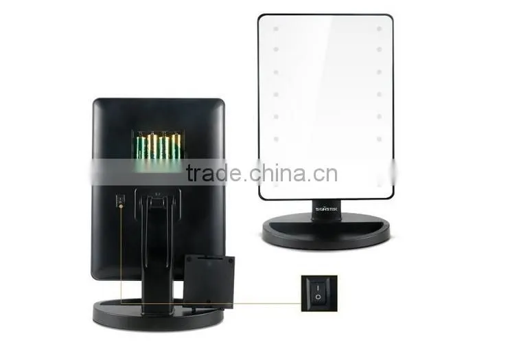 New moldel plastic stand desk touch screen 10X mangying Smarthome with samrt 16 led mirror concave mirror
