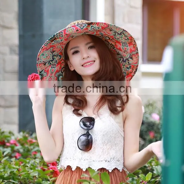 Beautiful design Women's paper peacock animal straw hats