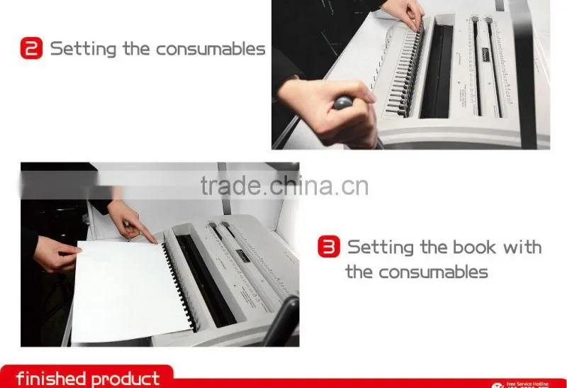 Auto comb&wire binding machine