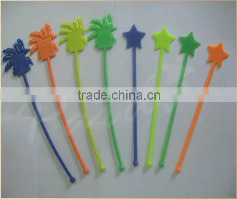 Wholesale high quality stirrer custom plastic swizzle sticks