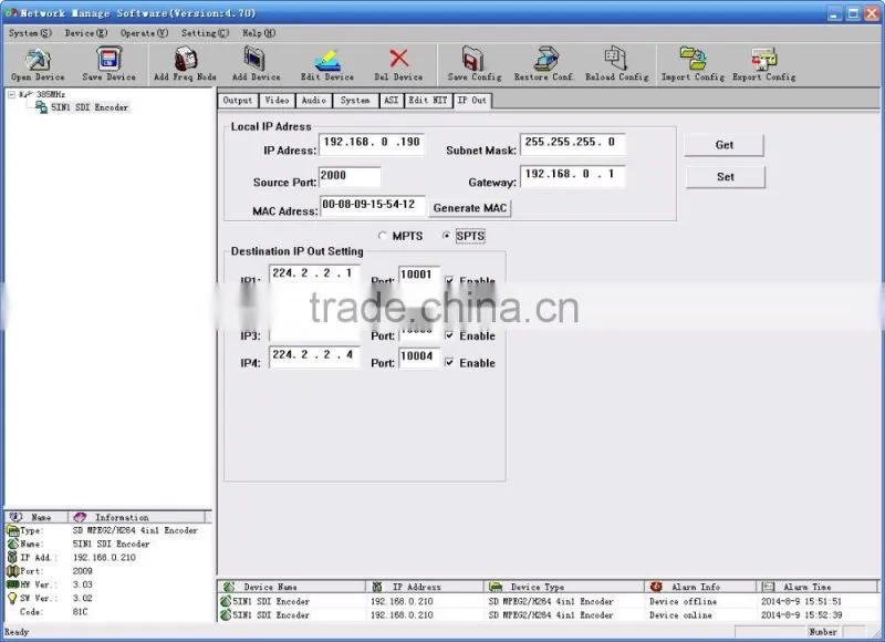 SC-1113 SDI ASI SD Encoder