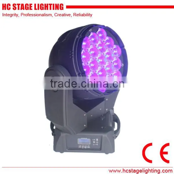 2015 hot promotion 19 15w beam led moving head zoom stage lighting