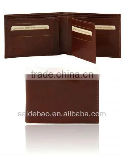 fashional men's genuine leather wallet/leather passport holder/men's genuine leather wallet with multifunctional pocket