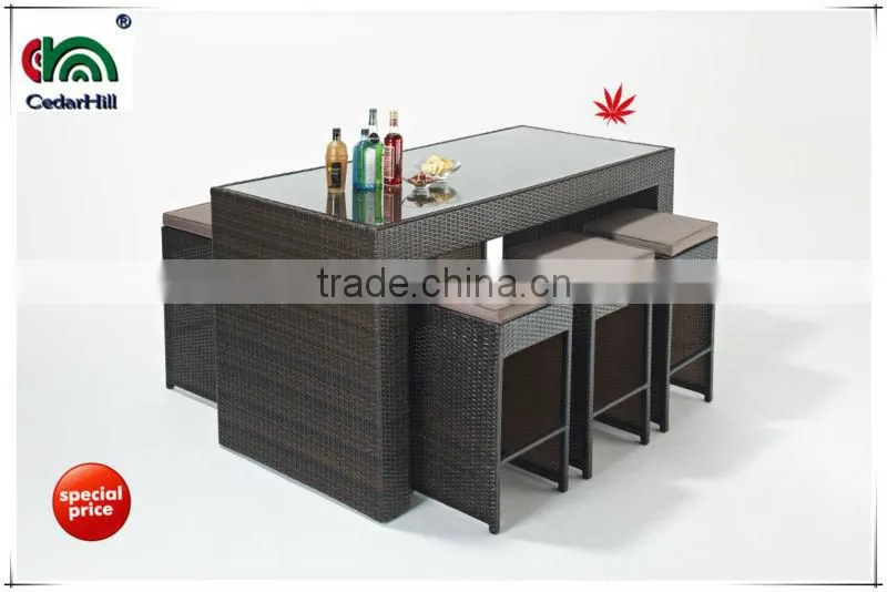 coffee furniture set bar style table and chairs