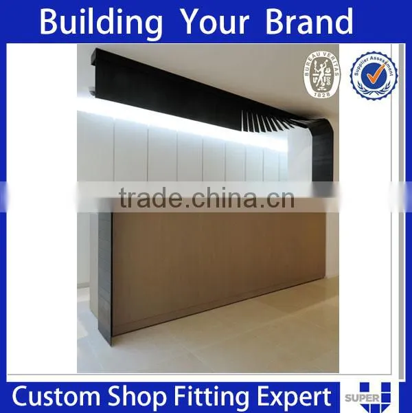 custom high quality modern shop counter design for garment store