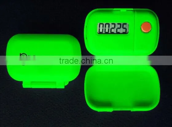 Portable Digital Single Function Flip Pedometer