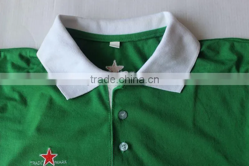 High quality advertisement double color polo t shirt embroidery,men polo shirts