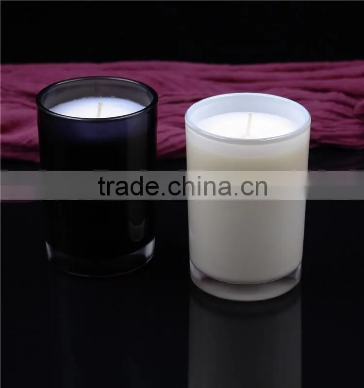 classic scented candle in black glass jar romantic soy wax candle