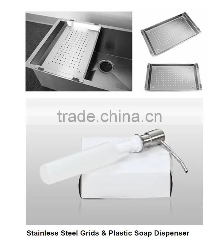 SUS304 Handmade Undermount Single Bowl Handmade Bar Sink Made in China