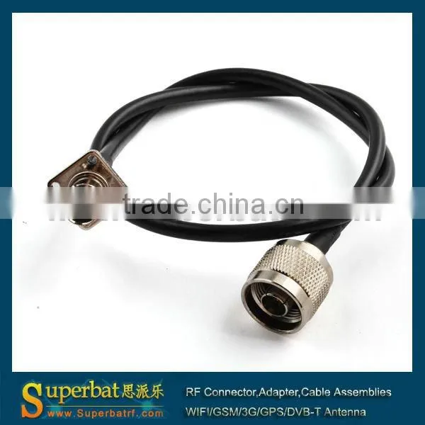 N male to BNC female with panel/flange cable tv set top box