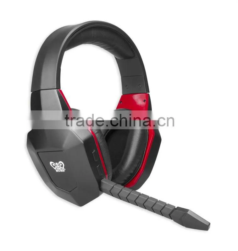 alibaba express Shock Sound neckband Gaming Headphone with led logo lighting earlaps