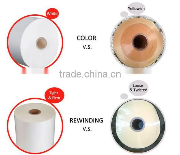 Glossy 22micron (12BOPP+10EVA) BOPP Thermal Laminating Film