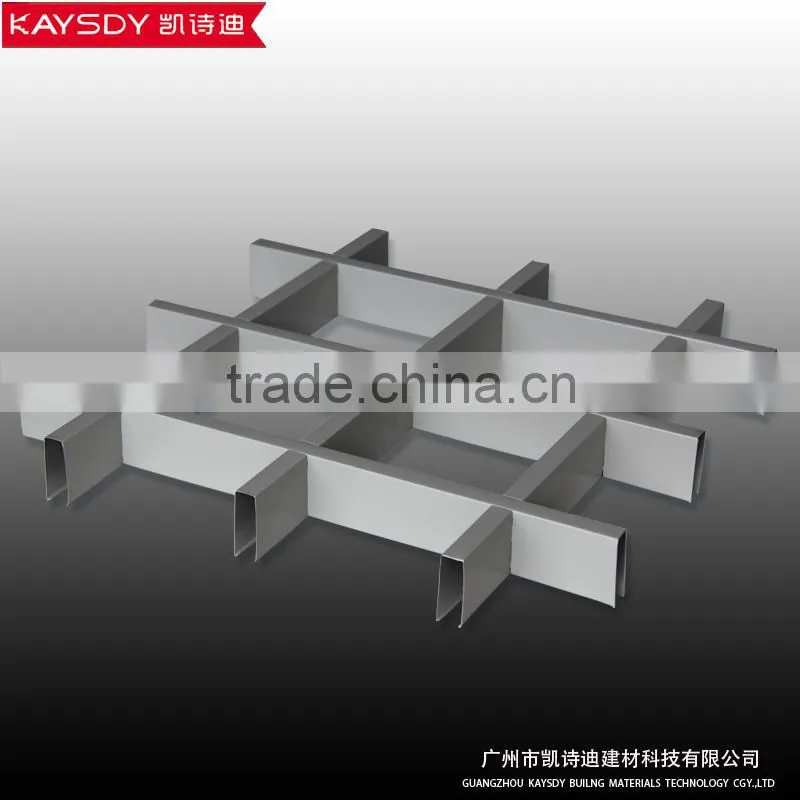 white color metal building materials of grid ceilings