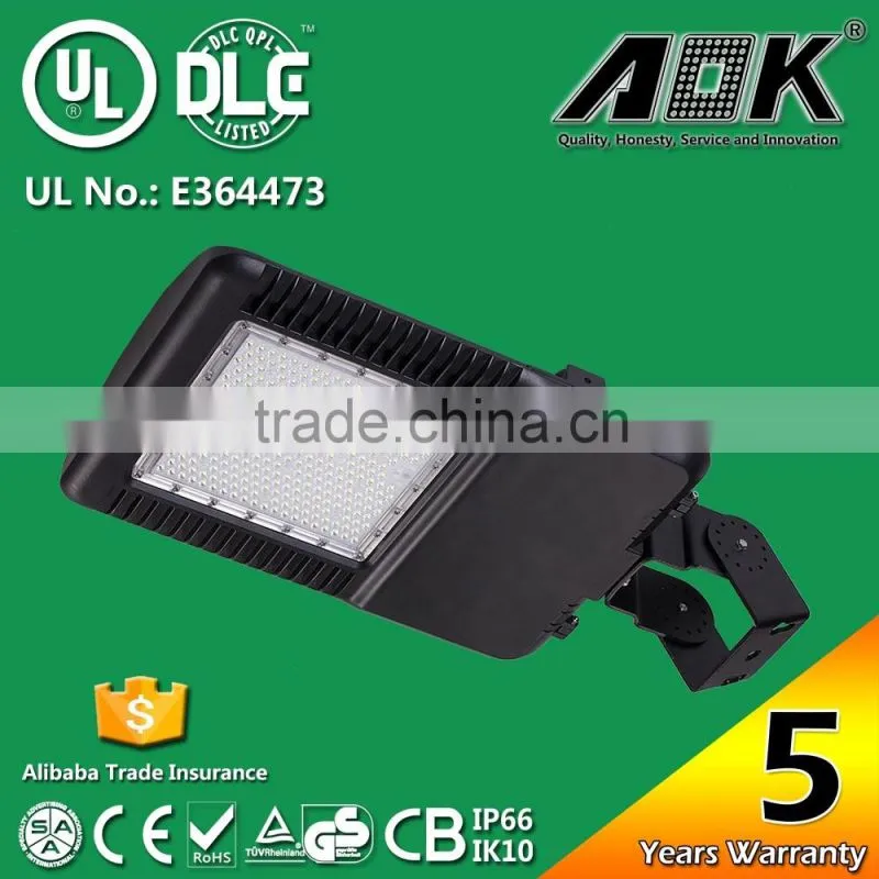 UL DLC FCC SAA CE ROHS LM79 TM21 1000W Shoebox Light Replacement LED Parking Lot Light