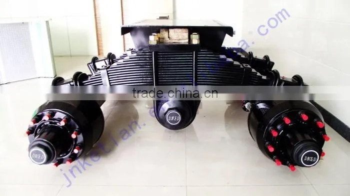 Trailer suspension tandem bogie axle trailer