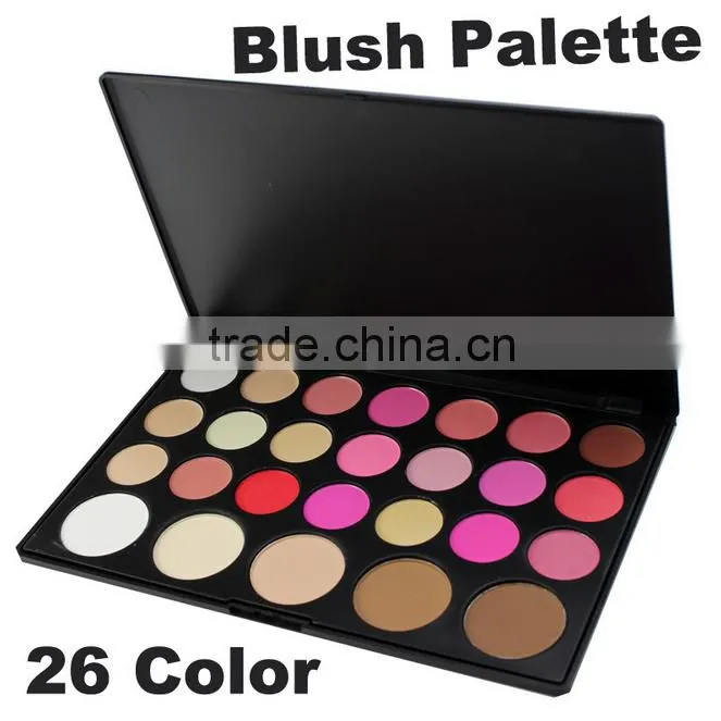 Wholesale Professional 26 colors Makeup Blusher Blush Palette ,Foundation pressed powder palette