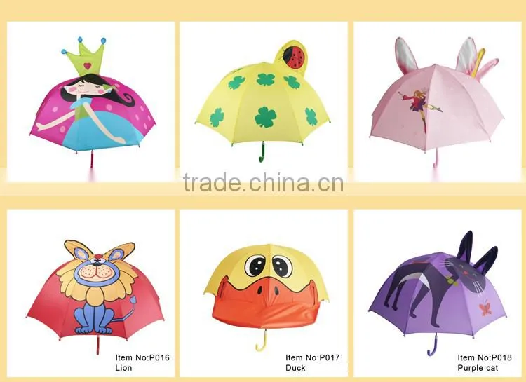 High quality promotional kids animal print umbrella manufacturer