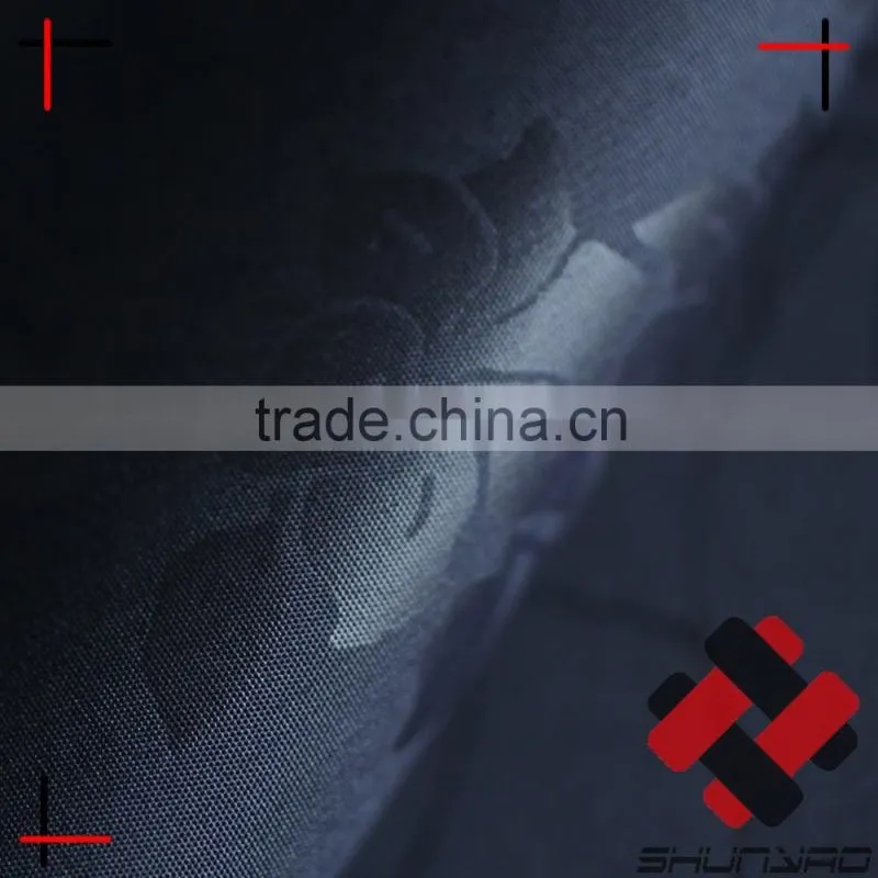 Polyester pongee emboss print fabric