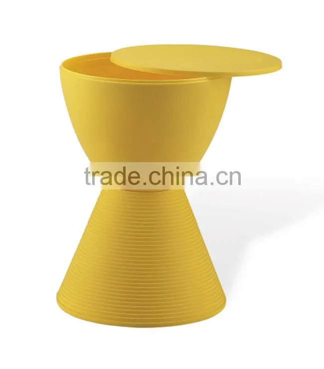 fashion design cheap plastic stool chair in yard PP612