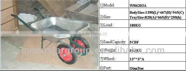 WB6400 65L Steel Wheelbarrow for wholesale