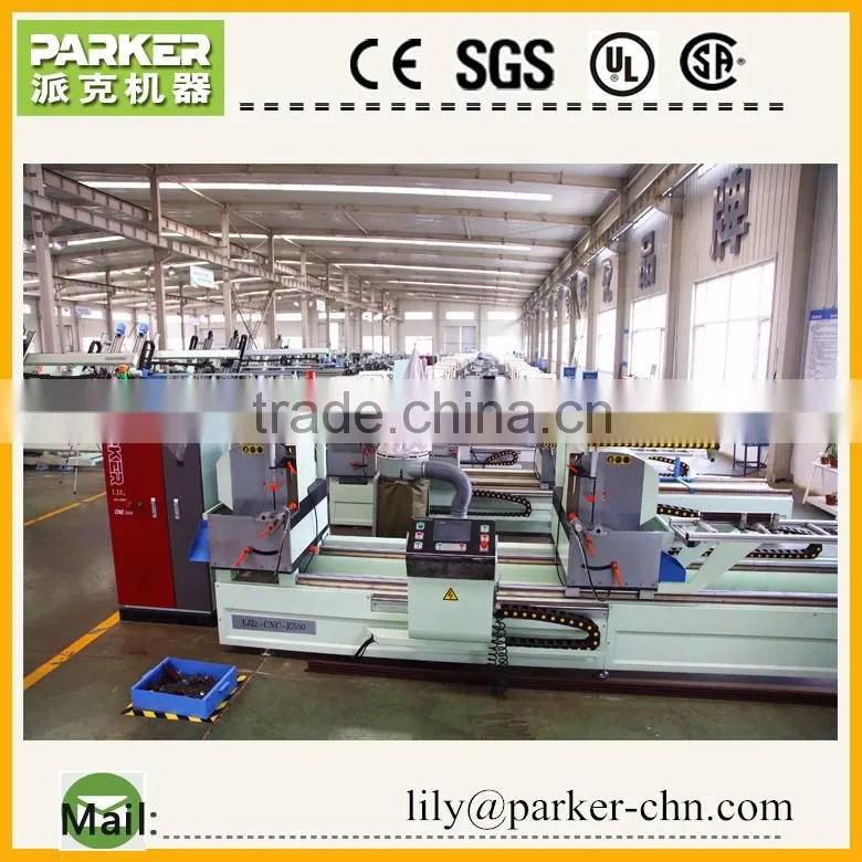 PVC profile CNC Control Double Mitre Cutting Saw/aluminium profile double head cutting machine