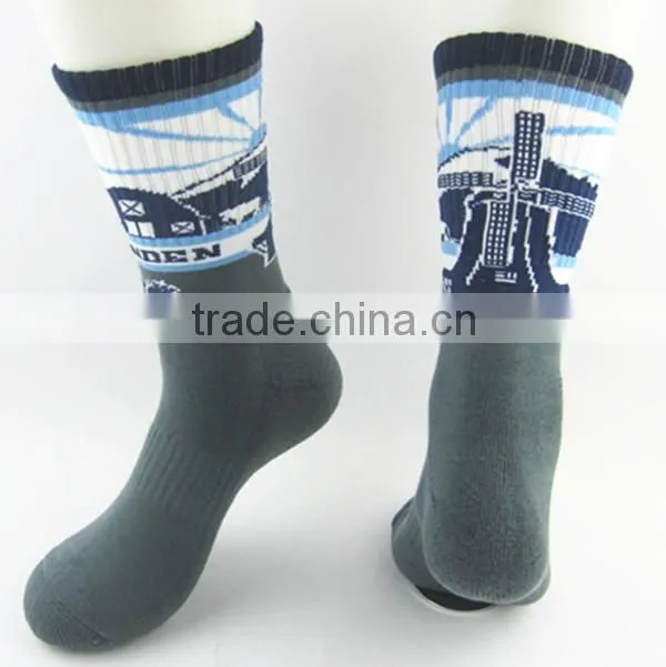 cheap high quality hot sale men's half terry sport socks