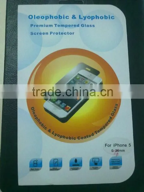 tempered glass screen protector with retail packaging
