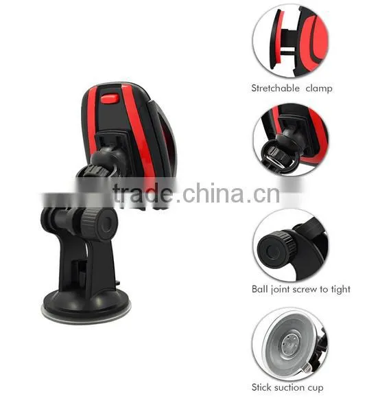 HYJ Top Selling Competitive Price Portable Dashboard Windshield Suction Cup Car Holder