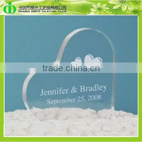 DDC-0283 Trade Assurance Custom Acrylic Cake Topper