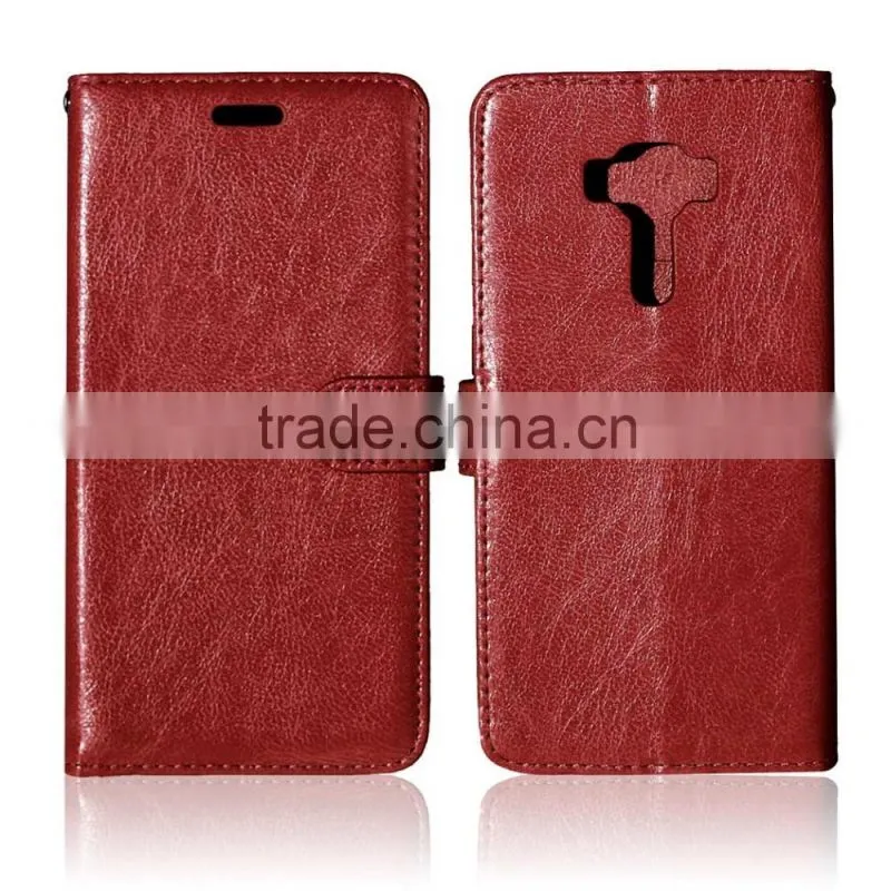 Cell Phone PU Leather Flip Card-slot Case for ASUS ZenFone ZD552KL