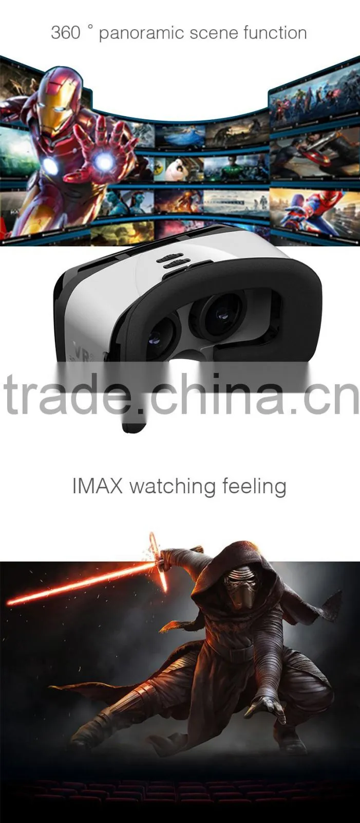 New technology VR BOX 2.0 headset for smart phone