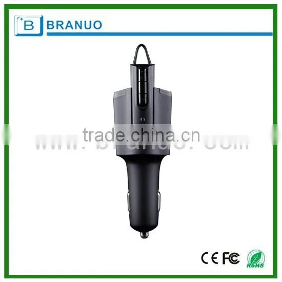 In-ear wireless headset with car charger Powered