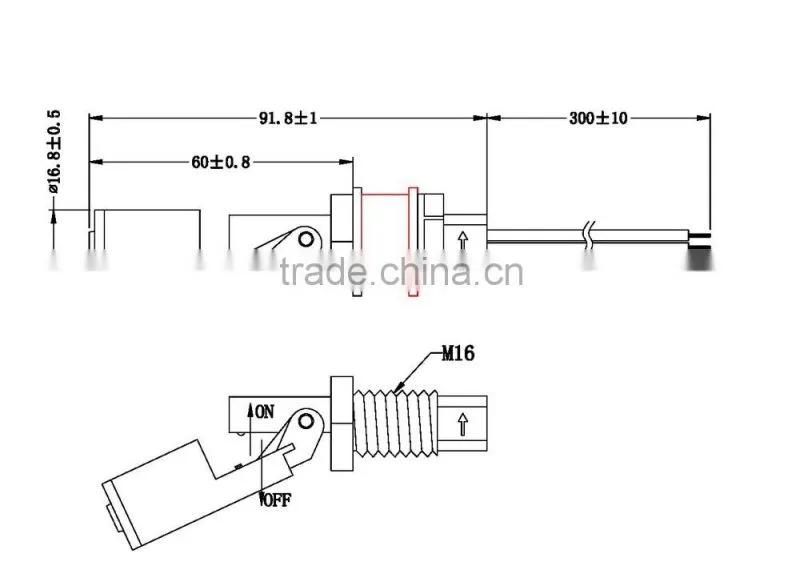 PP Horizontal Water Level Switch - SMP-02