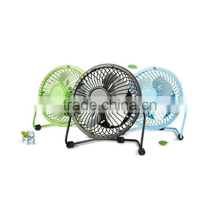 High speed cooling fan 4" colorful small table fan