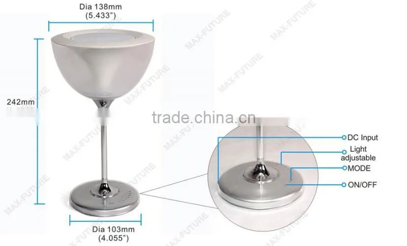 Touch Control Glowing multi-color led table lamp Music led desk lamp