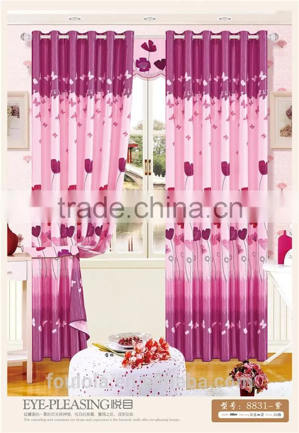 China printed curtains printed curtain window curtain designs