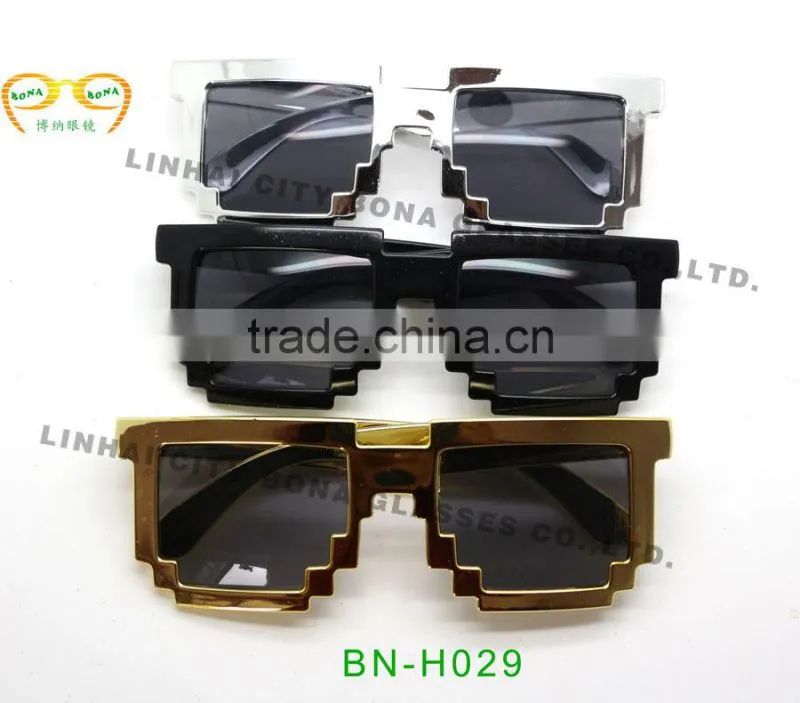 nerd pixelated sunglass,plastic sun glasses,promotion gifts