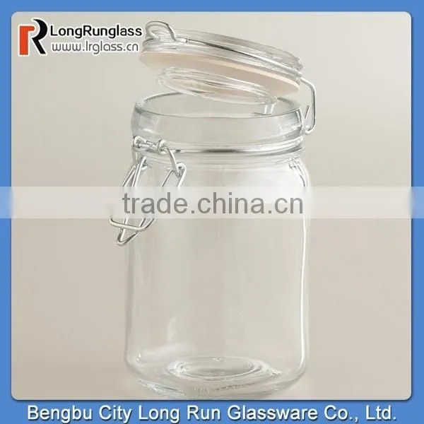LongRun 5oz Apothecary Spice Glass Jars with Lids Special Shape Glass Holder