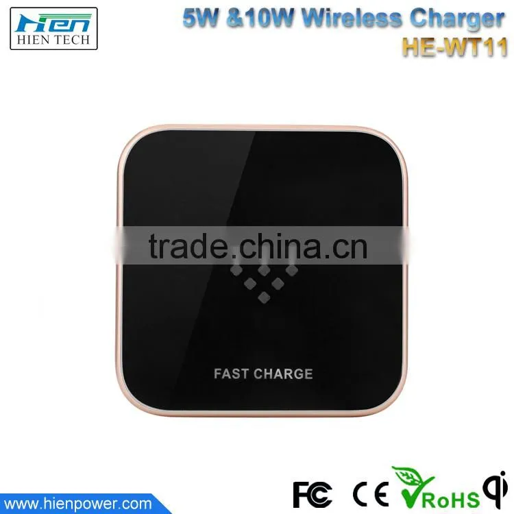 Hot Mobile Phone Accessories QC2.0 Fast Wireless Charger for Samsung Note 7+