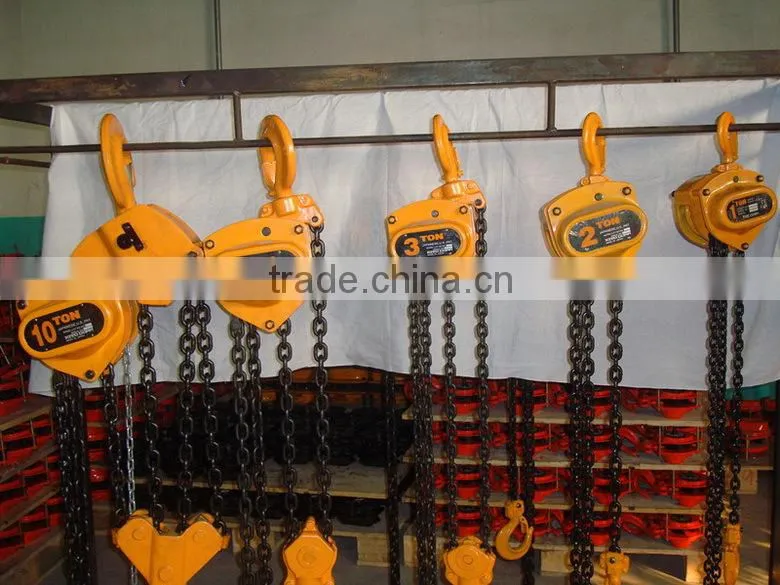 Triangle Shape Customized Chain Hoist Block Different Capacity Chain Block Hoist