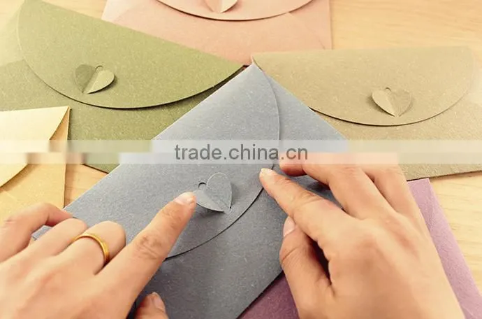button envelopes for party and wedding with yellow green black white red pink colour