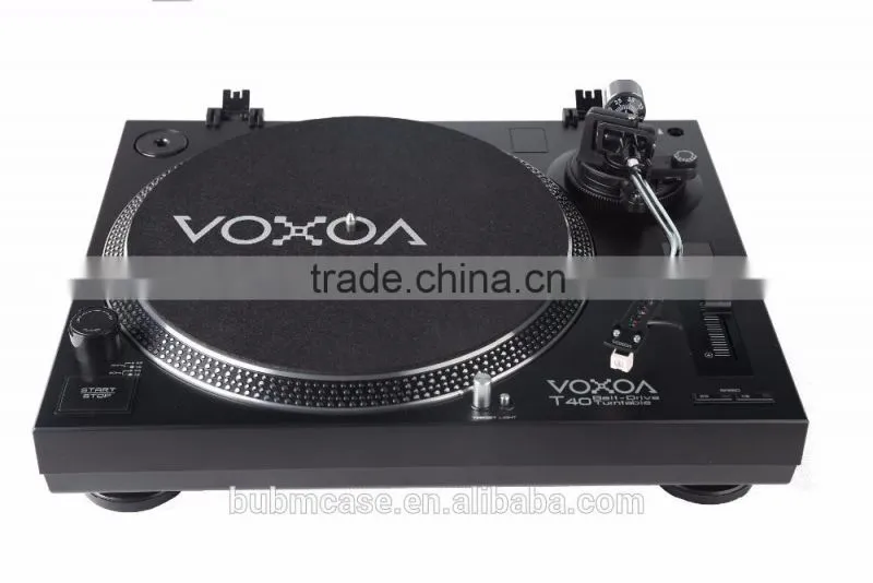 VOXOA T40 USB Portable Two Speed LP turntable record player phonograph gramophone vinyl turntable