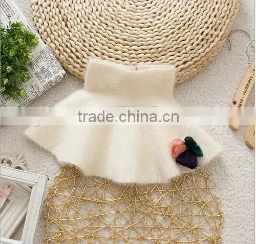 Fashion Hot Fur Expansion Skirt Dress Custom Top Quality Low Price New Girl Dress 2015