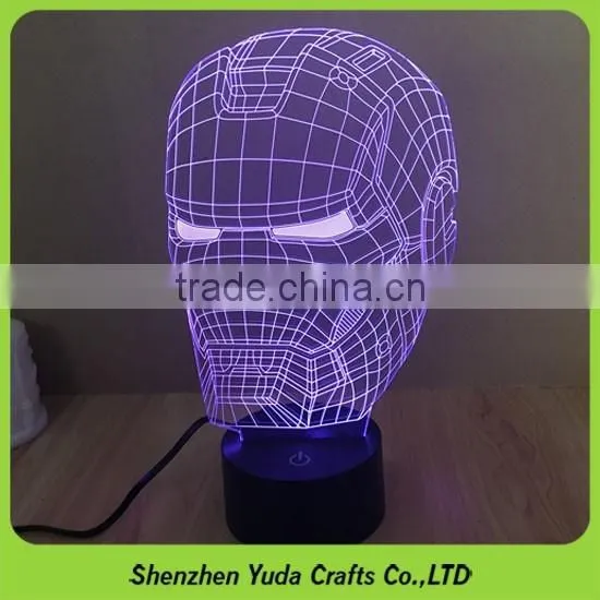Bespoke Iron Man Spider Man Cartoon Figure Desk Micro USB Lighting Table Lamp