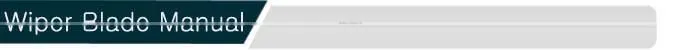 Super frameless car accessory window wiper blade