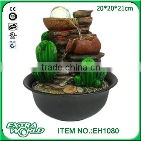 artificial rock fountains / stone waterfall / cactus rock fountains