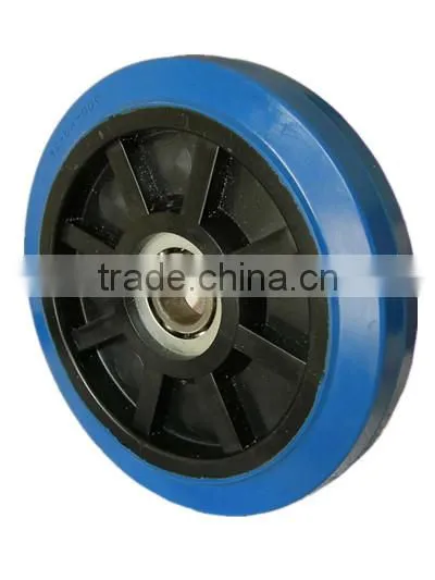 Shock Absorber Heavy Duty Swivel 6" Blue Rubber Caster