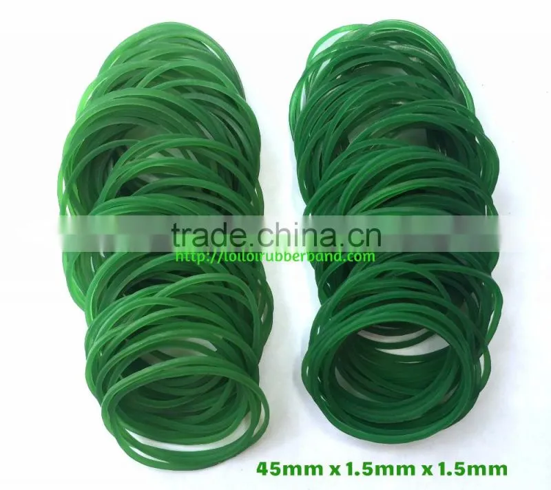 Transparent Green Color Rubber Band Manufacture / Round rubber band elastic cheap price wholesale