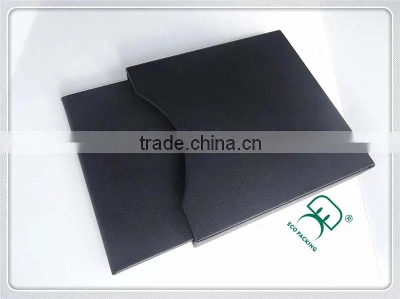 2015 luxury PU covered paperboard DVD box